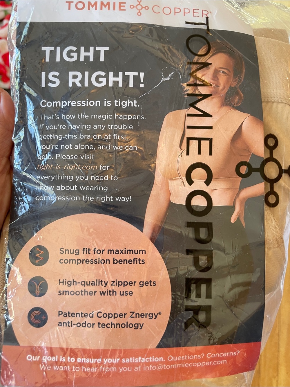 Front-Zip Support Bra in Beige — Soft Everyday Comfort - Picture 7 of 7